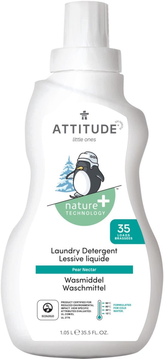 Attitude - Little Ones Baby Vloeibaar Wasmiddel Pear/Nectar - 1050ml — afbeelding 1