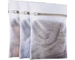 Waszakken van mesh, wasnet met ritssluiting voor delicate kleding, beha, lingerie, ondergoed, schoenen