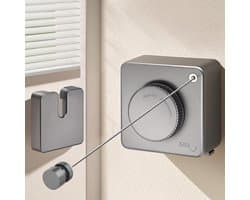 Uitschuifbare Waslijn - Intrekbare Waslijn - Kleding Drogen - Anti-Doorhang Ontwerp - 46 meter - Grijs