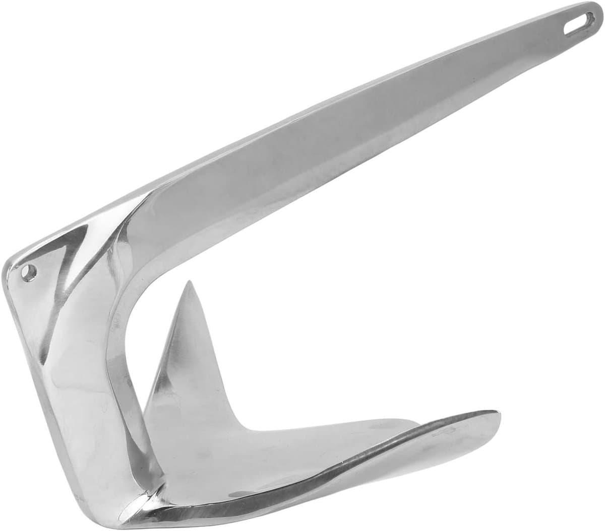 Boot Anker - Aasanker - Boot Stabiliseren - Zelfnivellerende Geometrie - 1kg - Zilver — afbeelding 1