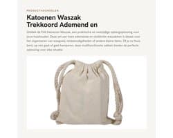 Waszak Ademend - Waszakken voor Wasgoed - Trekkoord - Multifunctionele Tas - Opbergzak - Set van 2 - 10 x 12 cm - Opslagzak
