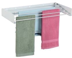 Solvix wanddroogrek inklapbaar - 15 x 80 x 40 cm - binnen - buiten - wit
