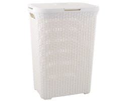 Curver Style Wasmand met Deksel - 60L - Vintage wit