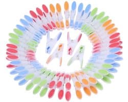 - Kleding Drogen Clips - Sterke Grip - Extra Groot - Non-slip - Kleurvol - Geschikt voor Binnen en Buiten - 72 Stuks