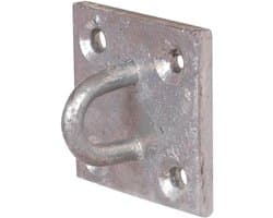 Metalen Muuranker Nietje - Plaatbeugel Bevestiging - Ketting Bevestigen - Verzinkt Staal Zwaar - 50 mm - Grijs