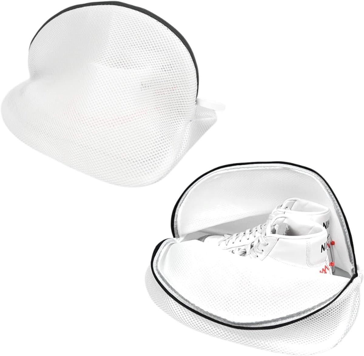 Waszak voor Schoenen en Delicate Kleding, Antideform, Mesh, met Rits (2 Stuks) - Ideaal voor Wassen en Beschermen — afbeelding 1