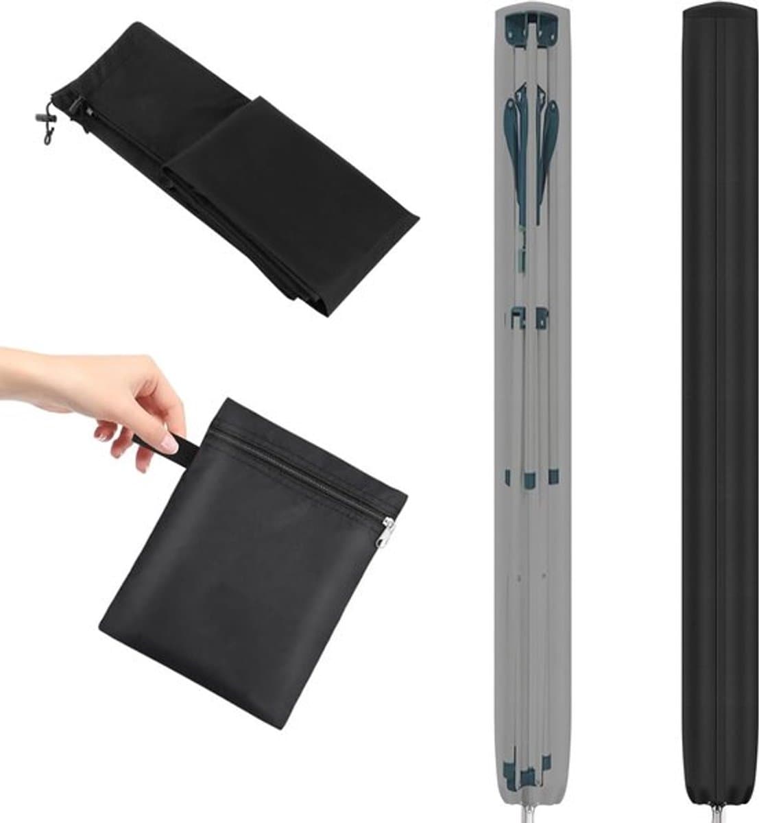 Beschermhoes voor Waslijn Carousel van 600D Oxford Stof, Waterdicht en UV-Bestendig, Inclusief Opbergtas, Ideaal voor Buitengebruik (180 x 16 x 16 cm) — afbeelding 1