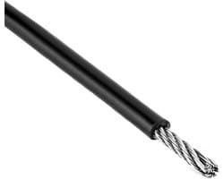 Stalen Kabel - Kabel Draad - Kleding Drogen - PVC Gecoat - 50 Meter - Zwart
