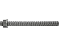 Ankerstang RVS M12 - Bevestigingsstaaf Metaal - Zware Verankering Buiten - Variabele Diepte Instelling - M12 x 160mm - Zilverkleurig