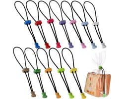 Zaksluitclips - Sluitclips - Tassen Sluiten - Verstelbare Gesp Touw - 20 cm Lengte - 12 Kleuren