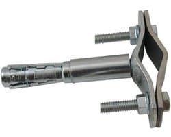 Expansieanker met pluggen - Muurplug anker - Antenne paal bevestigen - Hoge trekkracht - 15 cm - Grijs