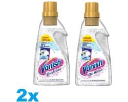 Vanish Oxi Action – 2 x 1400 ml – Vlekverwijderaar voor Witte Was – Stralend Wit