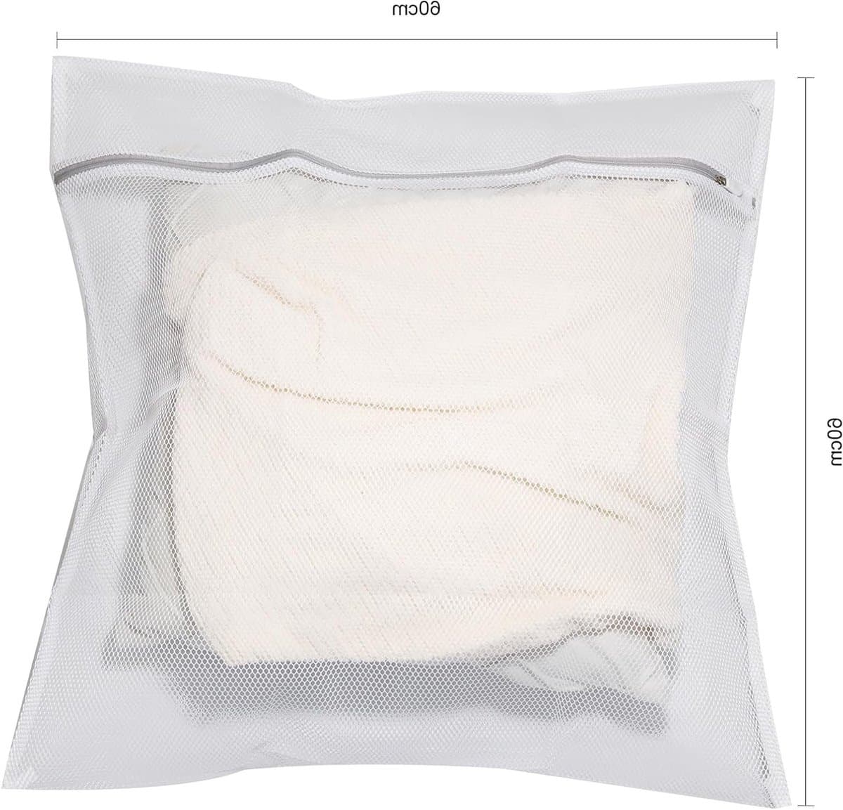 Duurzame Waszakken van Honeycomb Mesh voor Fijne Was, Ideaal voor Kleding, Handdoeken en Bedlinnen (2 Stuks, 60 x 60 cm) — afbeelding 1