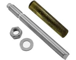 Ankerstang M20 - Metaalanker boutanker - Zwaar bevestigen - Composiet ankerpatroon - 220mm lengte - Zilver