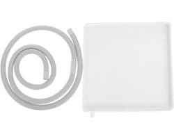Condensopvangbak Airco - Lekbak Unit - Wateropvang Buiten - Zijdelingse Afvoer - 40x40 cm - Wit