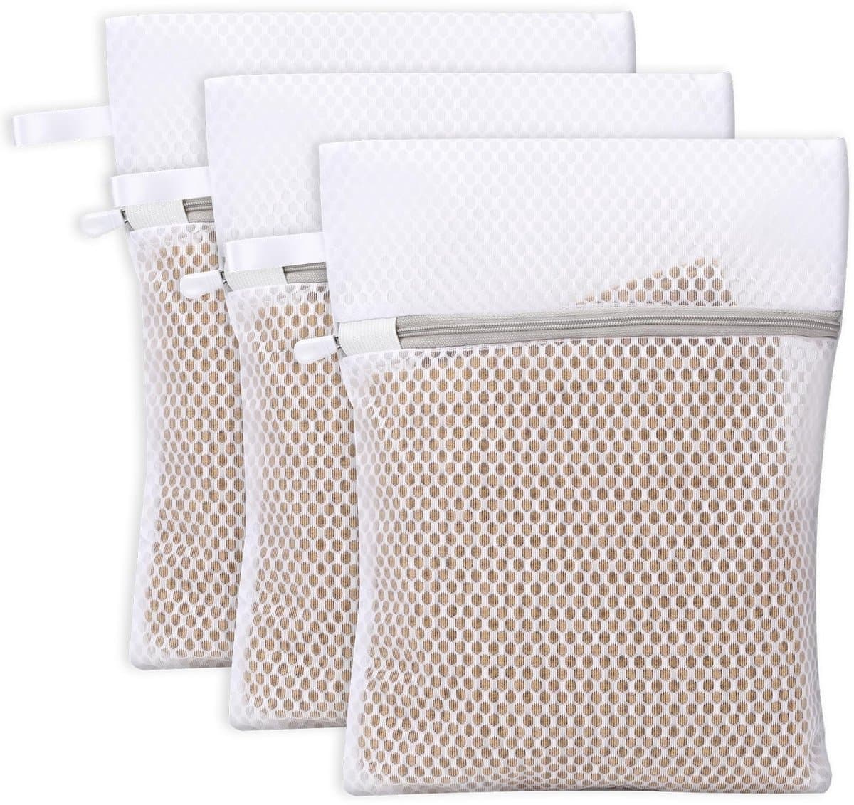 Dailygoody - Mesh Waszakken - Delicate Waszakken - Hanglus - Lichtgrijs - Waszakken voor Ondergoed - Ideaal voor Babykleding en Sokken — afbeelding 1