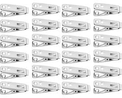 Dailygoody - Harten Mini-Wasknijpers - Roestvrij staal - Multifunctioneel - 60 Stuks - Kleding en Snacks - Ideaal voor kleine handdoeken - Geschikt vo.