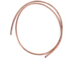 OmGoods - Dailygoody - 2M Zachte Koperen Buis - Koper Tubing - Ideaal voor Airco en Koelkast - 10mm Buitendiameter - C1100 T2 Koper - Geschikt voor Koelsystemen