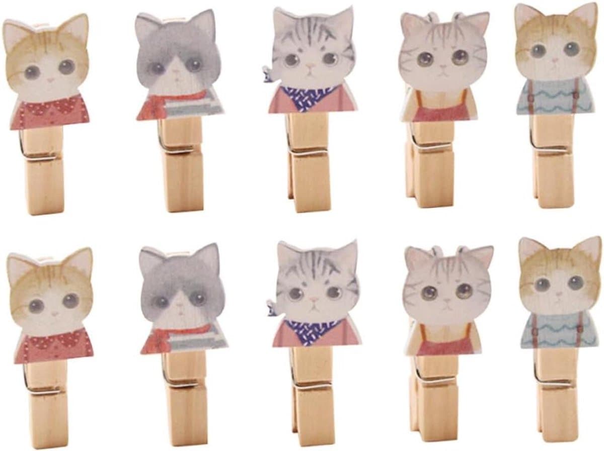 Houten Clips - Fotoclips Wasknijpers - Decoratie Ophangen - Natuurlijk Hout - 3.5 cm - Niet gespecificeerd — afbeelding 1