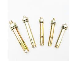Uitbreiding Anker Bouten - Bevestiging Mouw Schroef - Beton Verankering - Zink Materiaal Hoge Sterkte - M8 x 50mm - Verchroomd