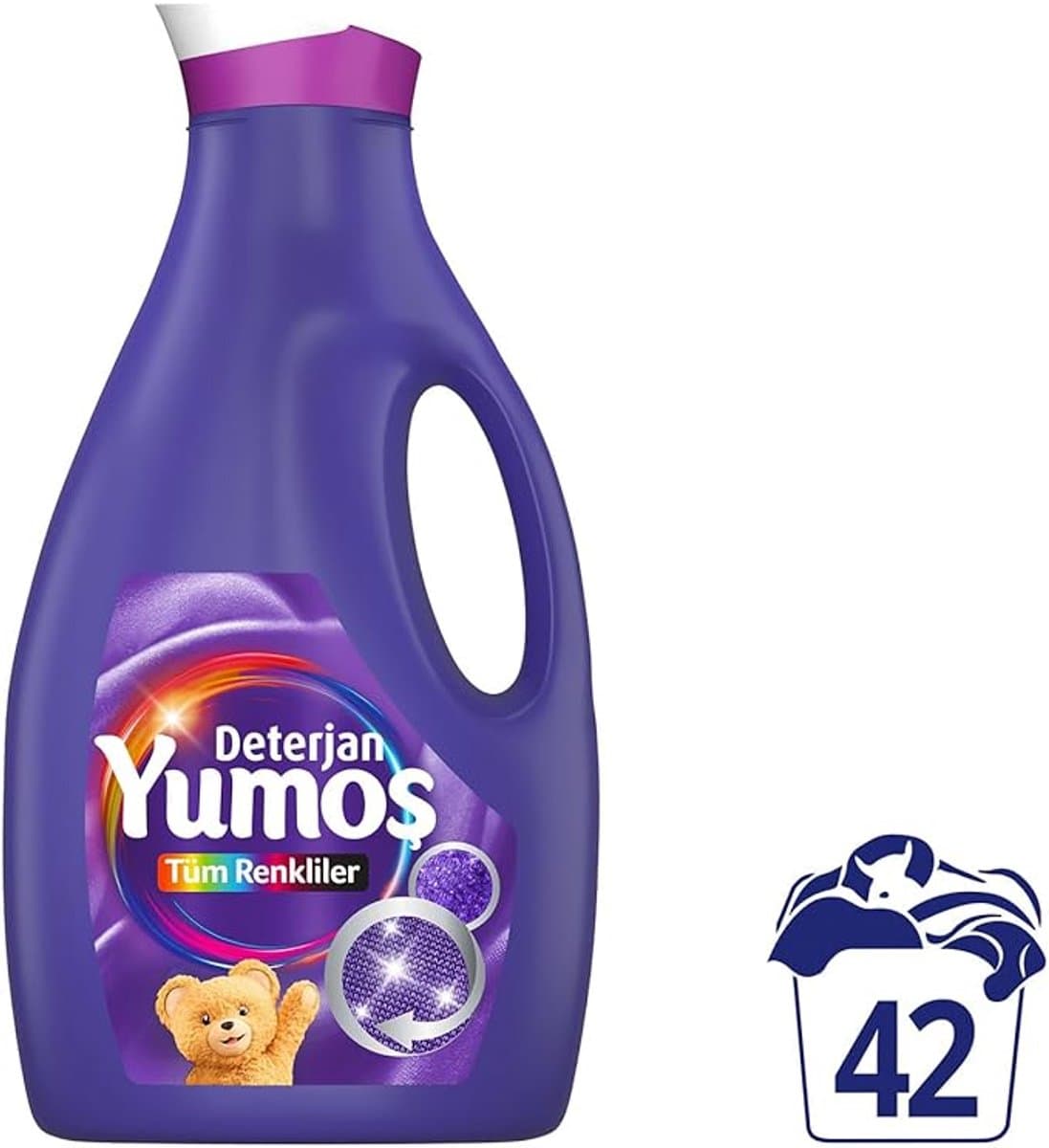 Yumos Vloeibaar Wasmiddel Intensive Care – Voor Alle Kleuren – 42 Wasbeurten (2520 ml) — afbeelding 1