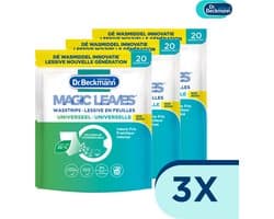 Dr. Beckmann - Magic Leaves Wasstrips - Voordeelset – Universeel 3 stuks - Colour 3 stuks – 120 Wasbeurten