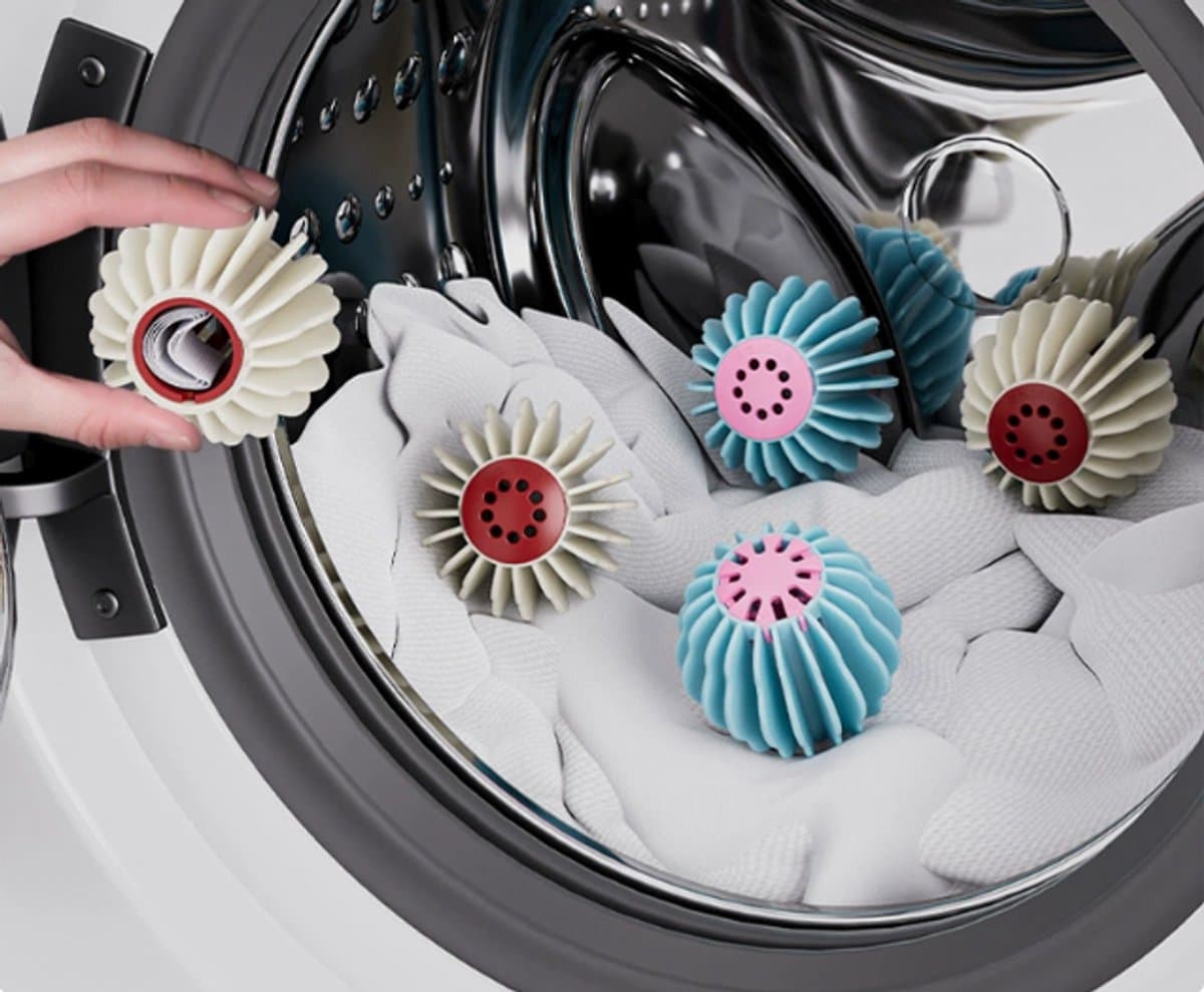 6 stuks Wasballen Wasmachine - Herbruikbaar Pluisverwijdering Klitvrij | Kleding Zacht schoon Geoptimaliseerde wasroutine voor dames Heren Moeders Reizigers — afbeelding 1