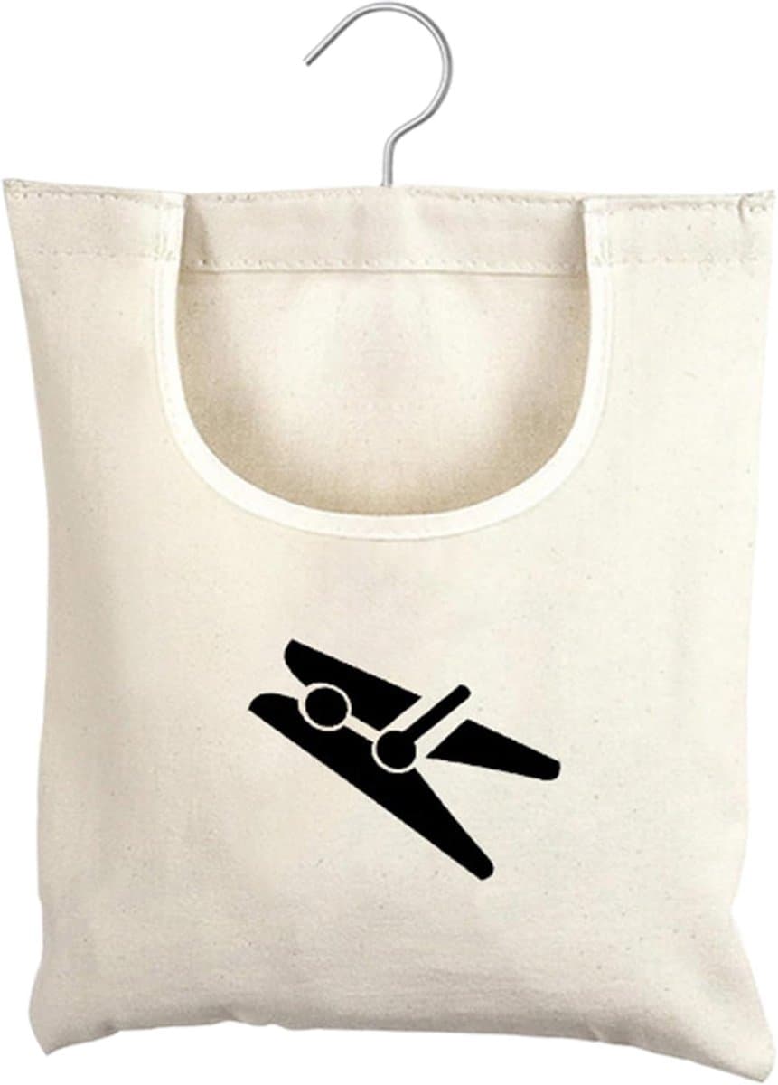 Canvas Waszak - Opbergorganizer - Wasknijpers Houden - Stevig Materiaal - 28x32cm — afbeelding 1