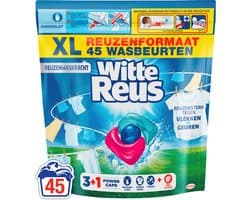 Witte Reus 3+1 Power Caps - Wascapsules Wasmiddel - Witte Was - 45 Wasbeurten