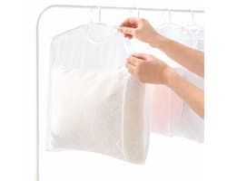 Kussen Droogzak – 2 Stuks – Wasnet voor Kussens & Knuffels – Hangend Droognet – Multifunctionele Waszak – Polyester – 47×53 cm – Wit