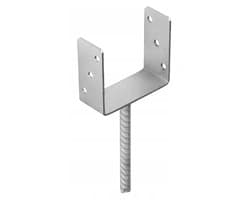 Domax - Basis voor Zuil Bevestiging - 141x120x60mm - Verzinkt