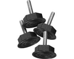 4x Dparts stelvoetjes - M8 x 35mm - vaste stelschroef - stelvoeten - verstelbaar stelvoet - verstelbare pootjes - stelpootjes - stelpoot o.a. voor wasmachine en droger — afbeelding 1