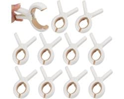 Set van 9 Grote Strandhanddoekclips – PP & Siliconen, Roestvrije Sterke Veren, Windbestendig, Brede Opening 4,5 cm – Voor Handdoeken, Dekens & Kleding