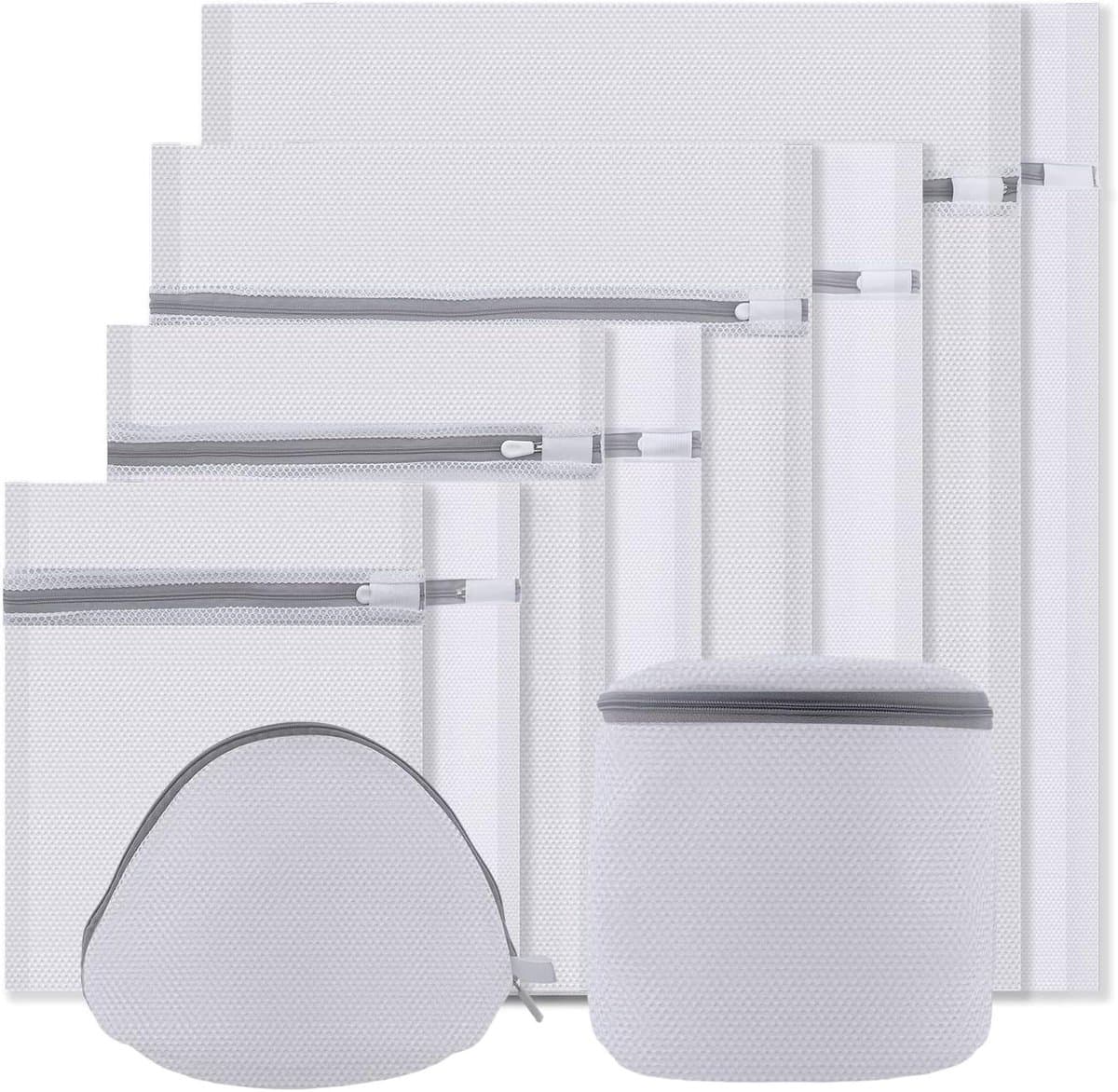 Wasnet - Set van 10 waszakken voor fijne was in wasmachine - Netritssluiting - Ideaal voor ondergoed en sokken - Mantels en beddengoed beschermd — afbeelding 1
