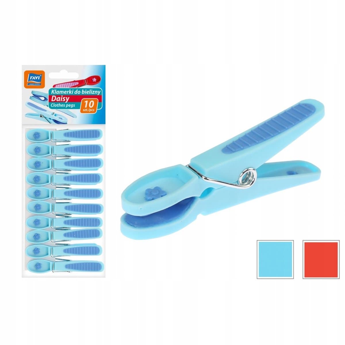 RAVI Daisy Serie - Klamerki voor Ondergoed - 10 stuks - Multicolor - Duurzaam Plastic — afbeelding 1