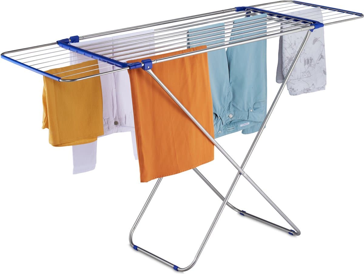 droogrek uitschuifbaar - voor kleding - rvs - 13,6 m drooglengte - binnen - buiten — afbeelding 1