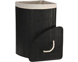 Wasmand Hoek Model - Bamboe - zwart