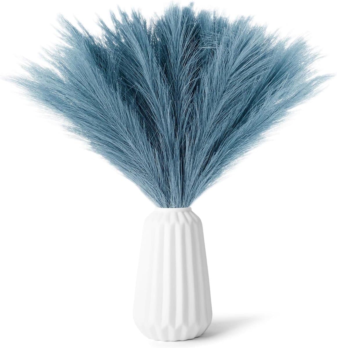 Gedroogde bloemen, bohemien-decoratie voor bruiloft en woonkamer, blauw — afbeelding 1