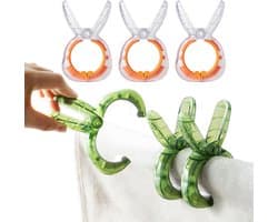 Unyqoos® Set van zes grote windbestendige kledingklemmen voor binnen- en buitengebruik