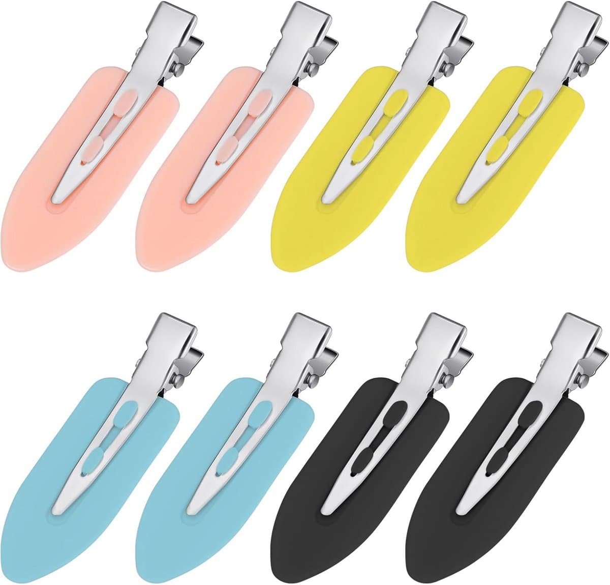 Haarspeldjes zonder plooi - Styling clips - Haar stylen - Tandeloos ontwerp - 8 stuks - Mix van kleuren — afbeelding 1