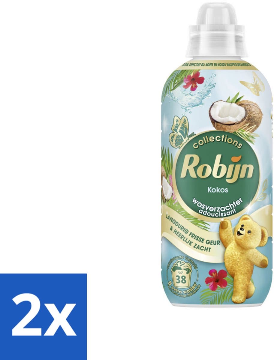 Robijn – Wasverzachter – Kokos Sensation – 765 ml - Voordeelverpakking - 2 stuks — afbeelding 1