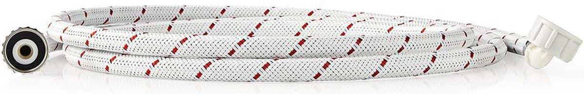 Nedis Nylon Toevoerslang - 3/4'' - 3/4'' - 10 Bar - 1.50 m - Toepassing: Schotel / Wasmachine - Nylon - Rood / Wit — afbeelding 1