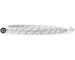 Nedis Nylon Toevoerslang - 3/4'' - 3/4'' - 10 Bar - 1.50 m - Toepassing: Schotel / Wasmachine - Nylon - Rood / Wit