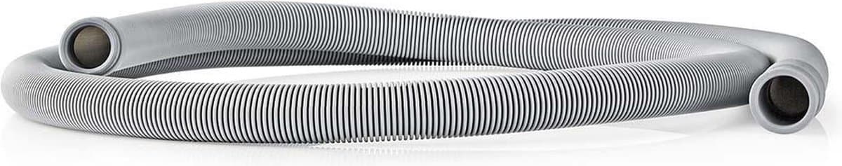Nedis Afvoerslang - 21 mm - 19 mm - 1.5 Bar - 2.50 m - Toepassing: Schotel / Wasmachine - Grijs — afbeelding 1