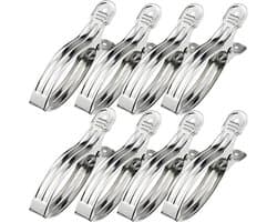 Wasknijpers - 8-pack - Open winddichte clips - Clips - Wasknijpers - Sokclips - Dekendroogclips -