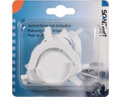 Scanpart opplakbare drogervoeten - Verhinderen verschuiven van de droger - Geschikt voor AEG Beko Bosch LG Miele Samsung Siemens Whirlpool - Universeel - 4 stuks
