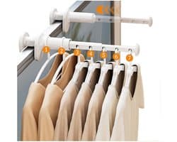 DailySupplies® Wanddroogrek - Droogrek Inklapbaar - Wasrek - Droogtoren - Droogrekken - Wit — afbeelding 1