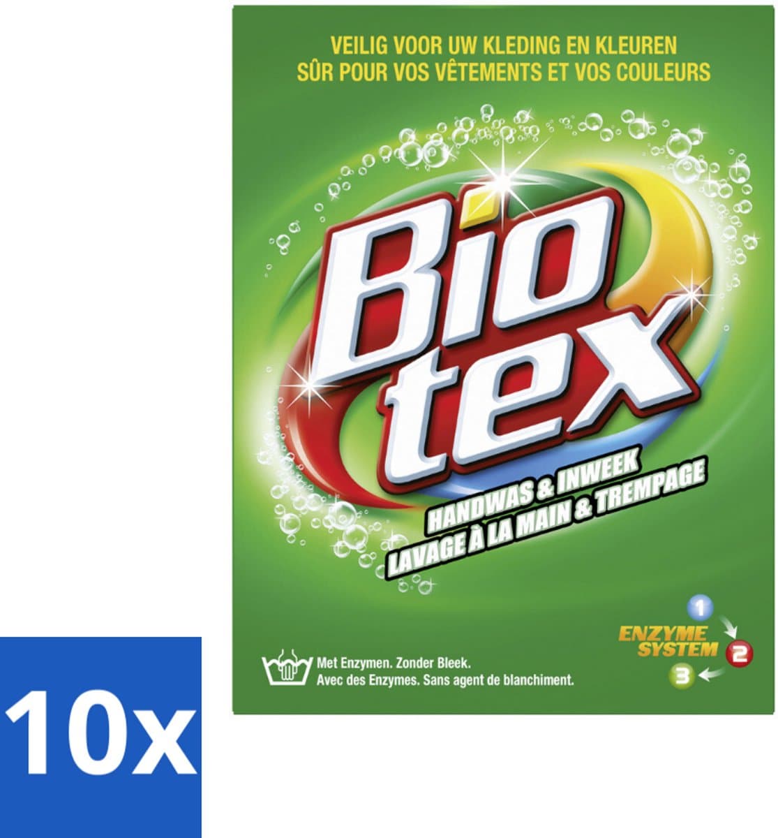 10 x Biotex Handwas & Inweek Poeder 720 gr - Handwas - Inweek Waspoeder - Biologisch Wasmiddel - Enzymen - Veilig Voor Stof — afbeelding 1