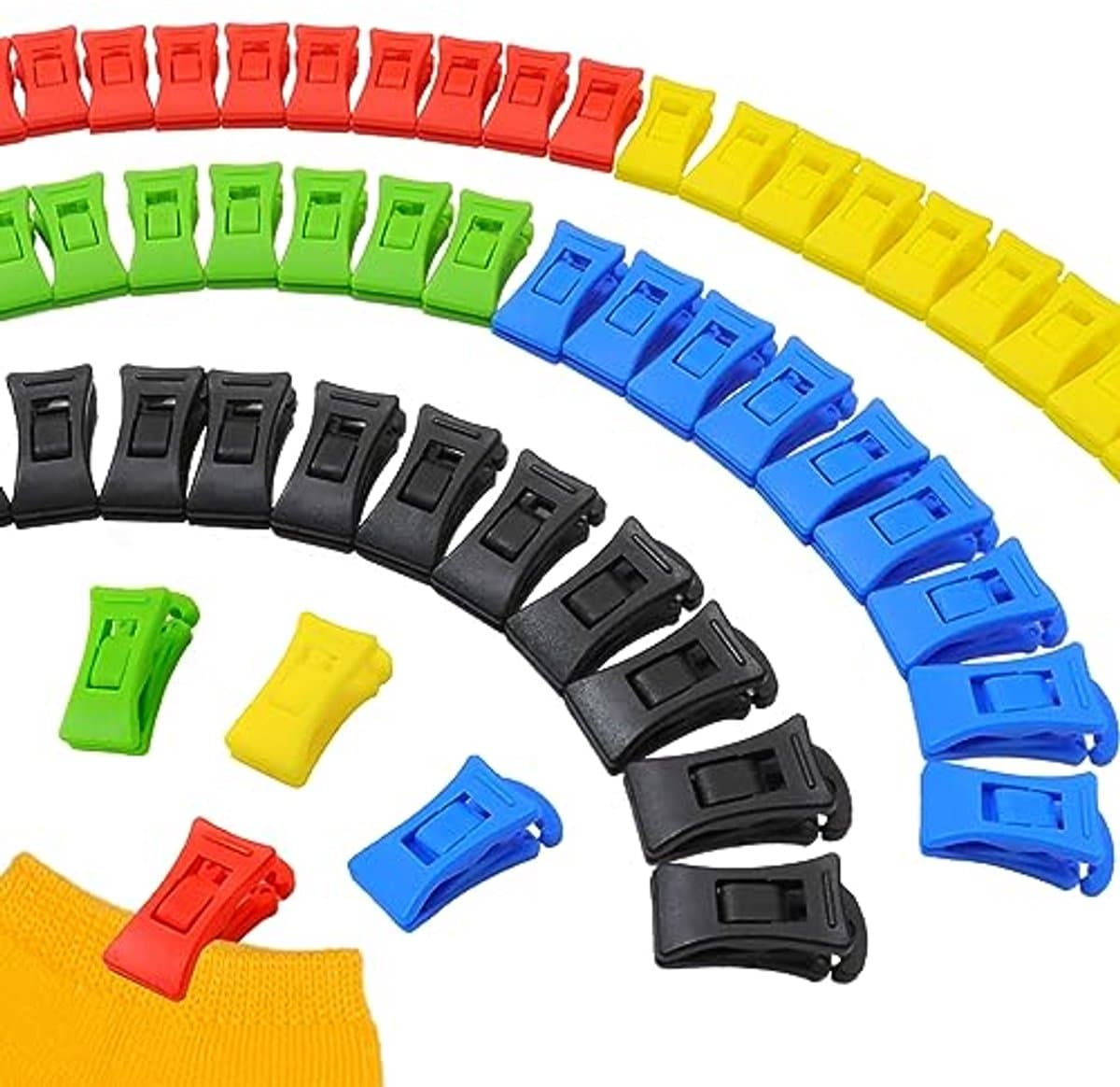 Sokkenklemmen voor wasmachine en droger - 50 stuks sokkenhouders en sokkenclips — afbeelding 1