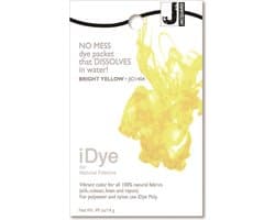 Jacquard textielverf iDye Natural 14 gr fel geel voor stoffen.